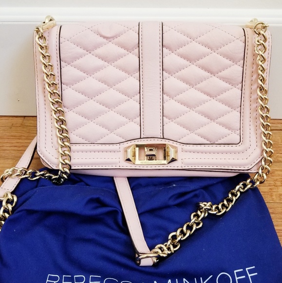 Rebecca Minkoff Handbags - Rebecca Minkoff Pink Love Quilted Crossbody Purse